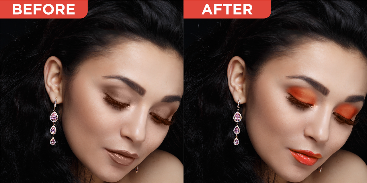 Before and after image of using this product